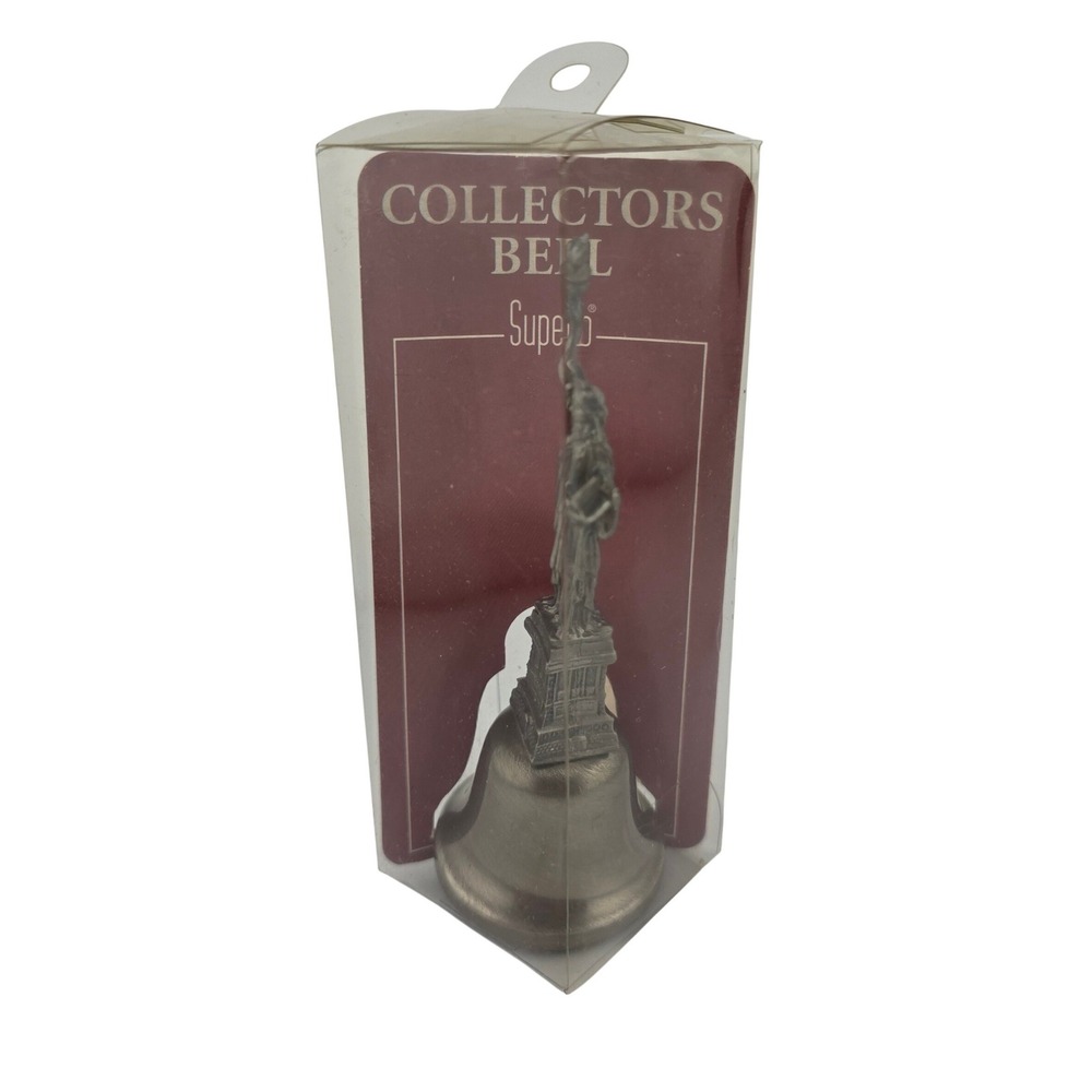 Pewter Statue of Liberty‎ Souvenir Collectible Bell Superb Vintage